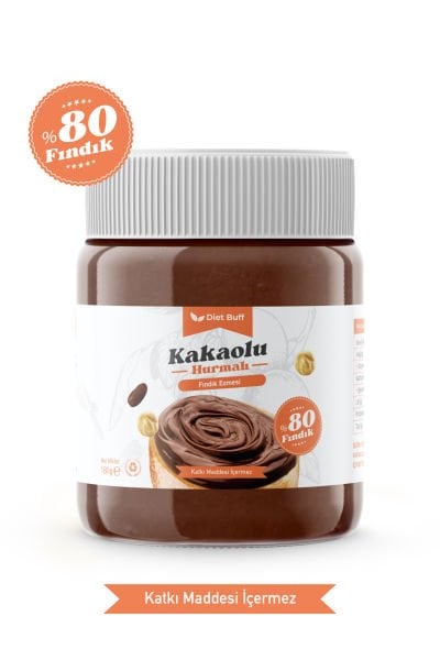 Diet Buff Kakaolu Hurmalı Fındık Ezmesi 180 gr