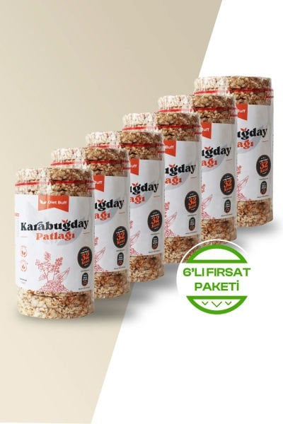 Diet Buff Karabuğday Patlağı 100 gr 6lı Paket